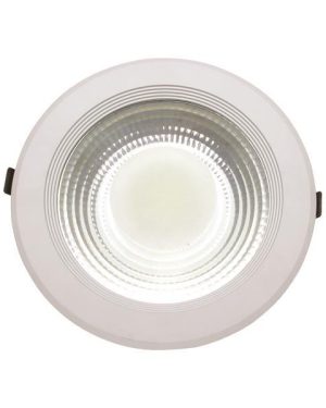 ΦΩΤΙΣΤΙΚΟ ΧΩΝΕΥΤΟ LED COB  Φ220 30W 6500K ΛΕΥΚΟ PLUS