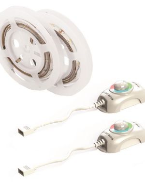 ΤΑΙΝΙΑ LED DIMMABLE ΜΕ ΑΙΣΘΗΤΗΡΑ ΚΙΝΗΣΗΣ 1,5M 9W 12V RGB IP65 ΣΕΤ 2ΤΜΧ PRO