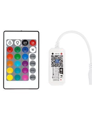 ΑΣΥΡΜΑΤΟ CONTROLLER RF Wifi & Bluetooth RGBW DC5-24V, 4CH*4A(Max. 100W)