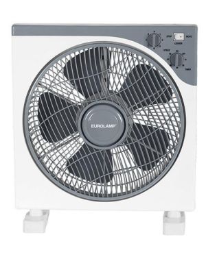 ΑΝΕΜΙΣΤΗΡΑΣ BOX FAN ΤΕΤΡΑΓΩΝΟΣ ΑΣΠΡΟ-ΓΚΡΙ Φ37 45W