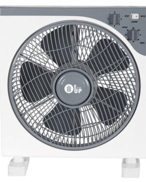 ΑΝΕΜΙΣΤΗΡΑΣ BOX FAN ΤΕΤΡΑΓΩΝΟΣ ΑΣΠΡΟ-ΓΚΡΙ Φ37 45W